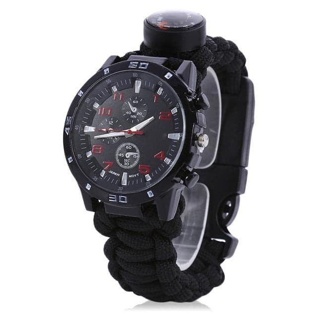 SMAEL Jam Tangan Multifungsi Outdoor Camping Pria - CN-1 - Black