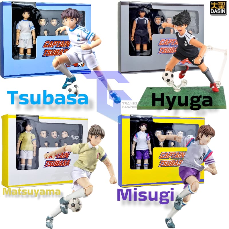 Dasin Model x 942 Toys - Captain Tsubasa Ozora / Kojiro Hyuga / Ken Wakashimazu / Jun Misugi / Hikar