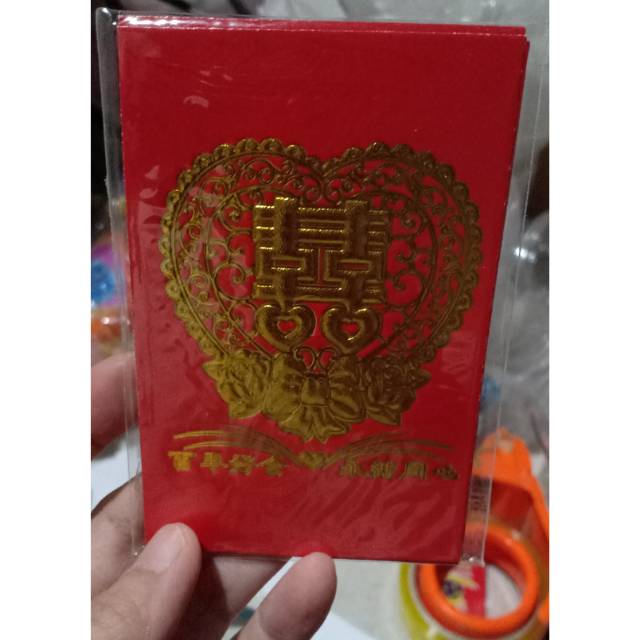

Angpao kawinan amplop kawinan double happiness 1 kantong isi 8