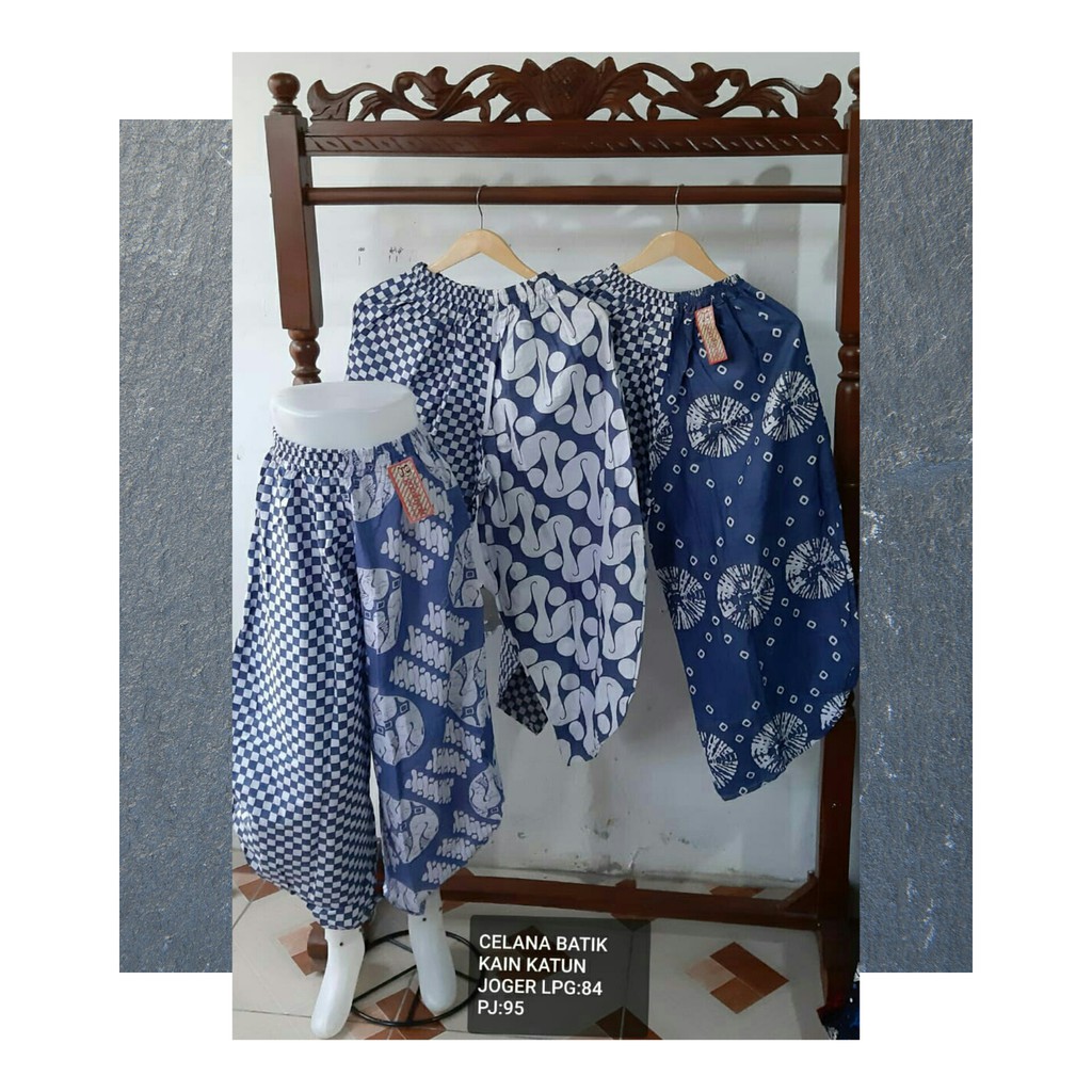 ALADIN BATIK BIRU CELANA ALADIN BATIK BIRU LAWASAN KAIN KATUN