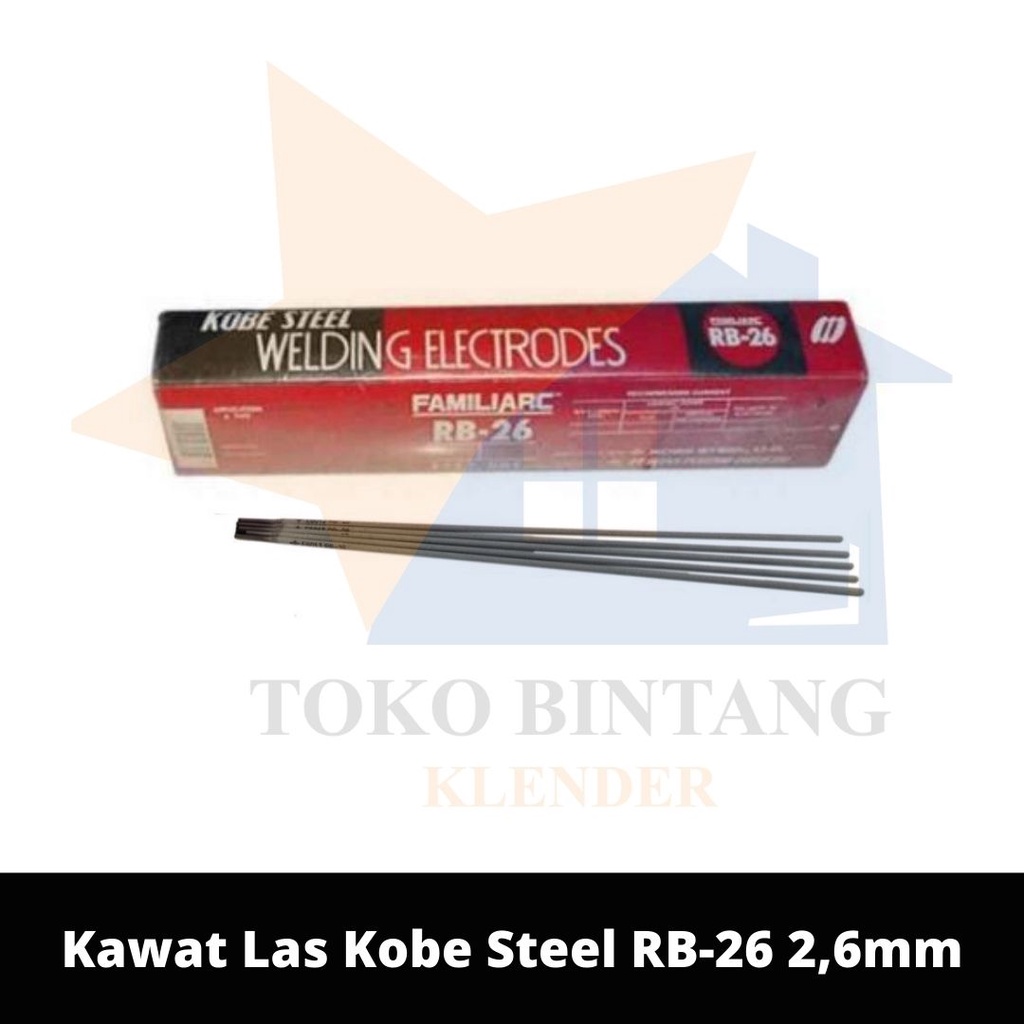 Jual Kawat Las Kobe Steel RB-26 2,6 MM (PCS) | Shopee Indonesia