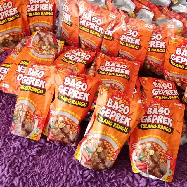 

Baso geprek tulang rangu