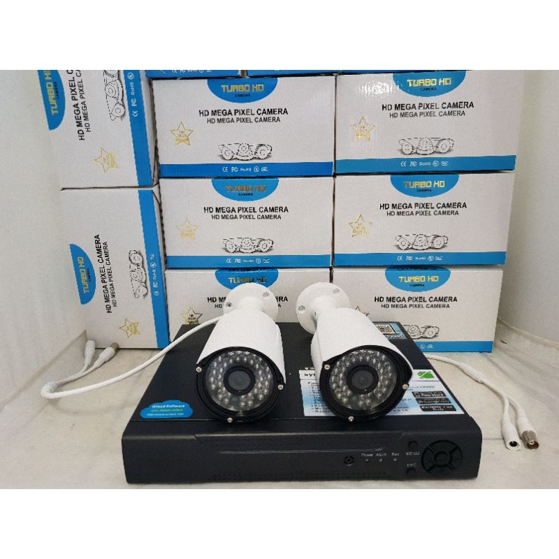 PAKET CCTV 4CH 2 CAMERA 5MP FULL HD LENGKAP TGGL PASANG PROMO