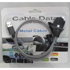 Cable Data /Coil Brace/Metal Cable/Kabel USB Chrome Flexibel