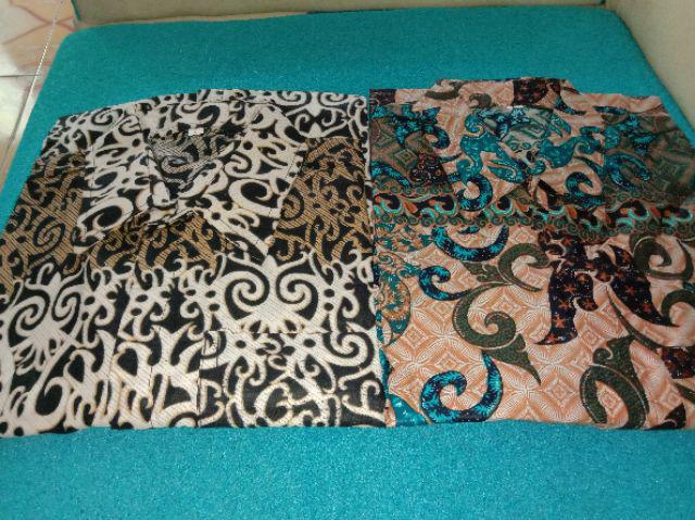 Bswart Batik Hrb026 Hem Combinasi Pekalongan M L Xl Batik Pria Murah Modern Grosir