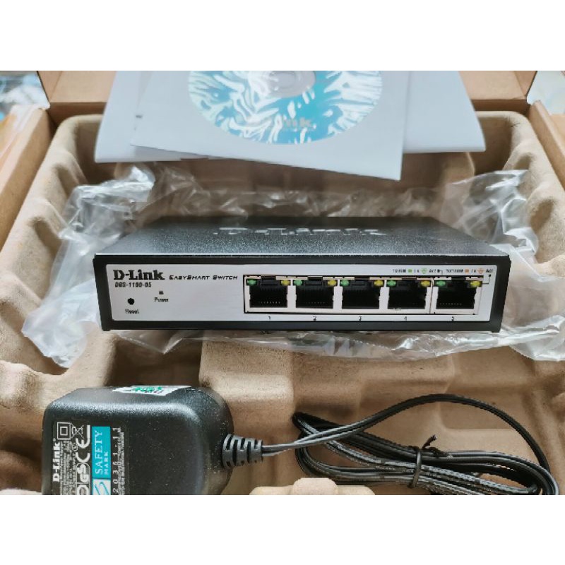 DLink DGS-1100-05 Easy Smart Switch 5-Port Gigabit Ethernet