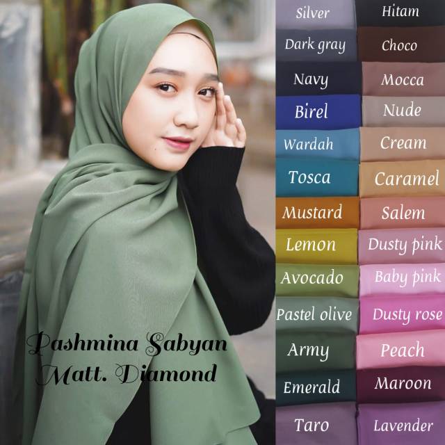 TERLARIS!!!!! HIJAB PASHMINA DIAMOND / JILBAB DIAMOND 170x75cm