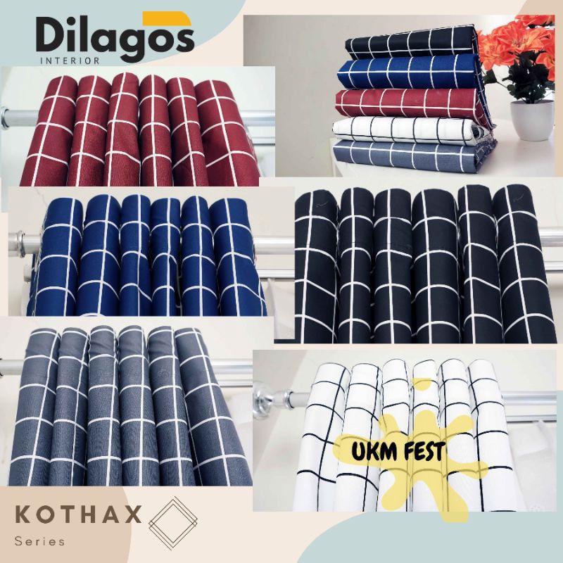 gorden kotak hordeng katun blue star yellowstar