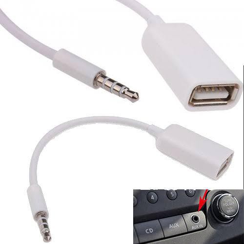 OTG AUDIO Jack 3.5mm Aux Ke USB 2.0 untuk MP3 Mobil