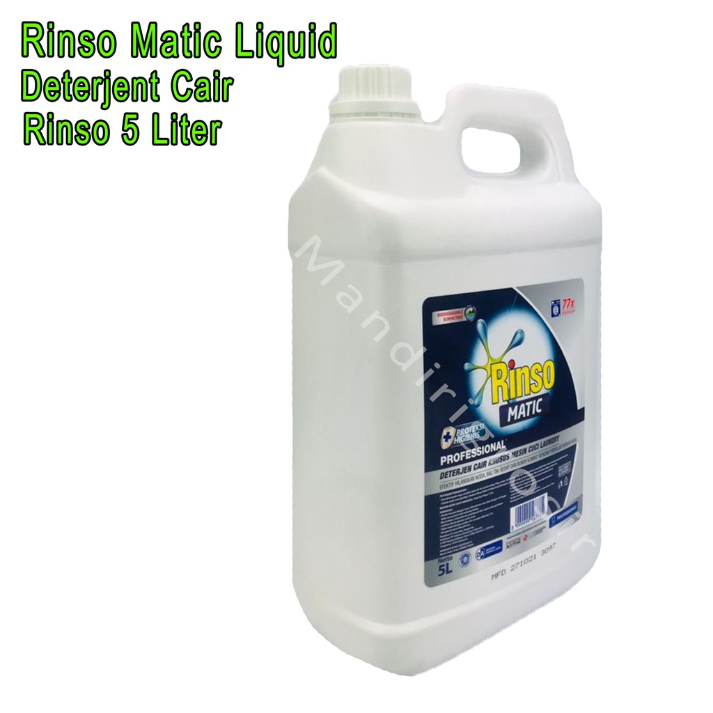 Rinso Matic Liquid *Rinso * Deterjent Cair * 4.5 Liter