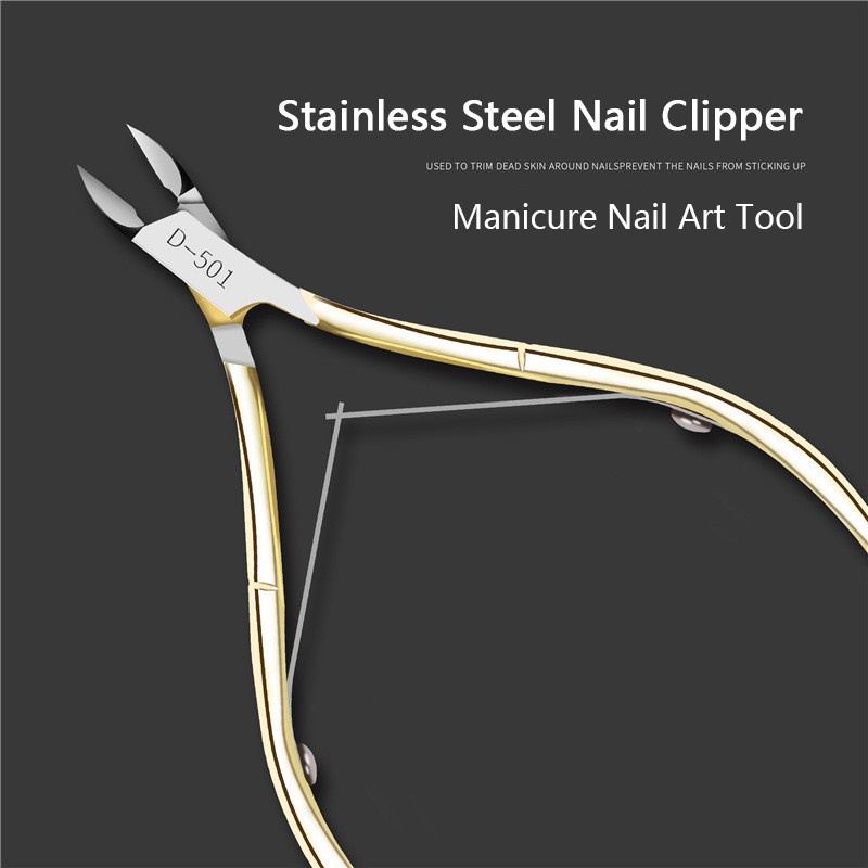 （COD）1pc Gunting Kuku Kutikula Bahan Stainless Steel Untuk Manicure