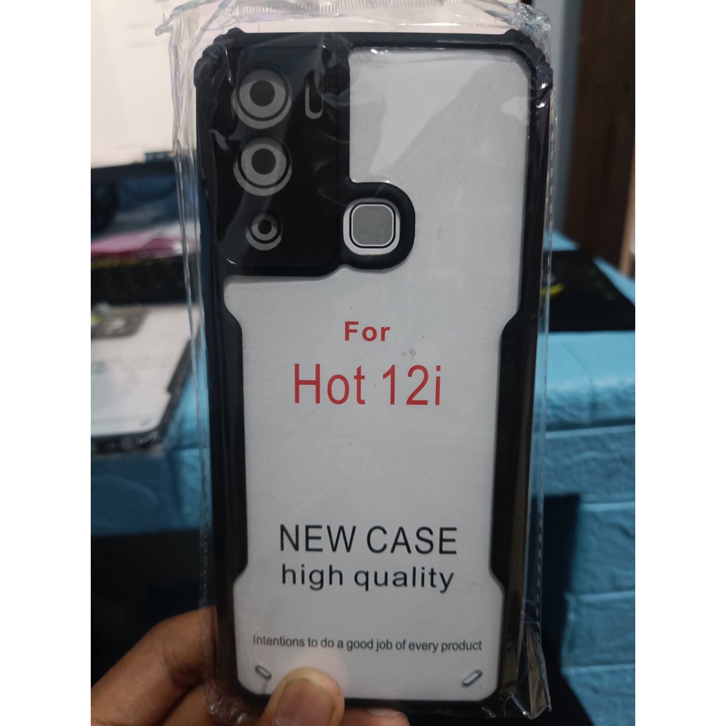 Promo Paket 2 in 1 Case Infinix Hot 12 / Hot 12i (2022) Softcase Shockproof Fusion Xundd Free Anti Gores Layar Premium Quality