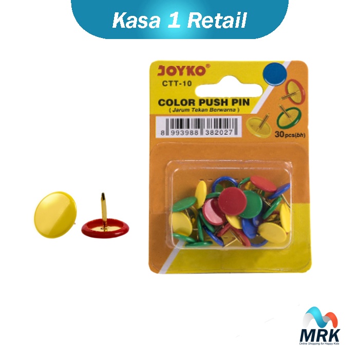 

Push Pins Model Bulat / Paku Payung Kertas / Jarum Tekan Transparan