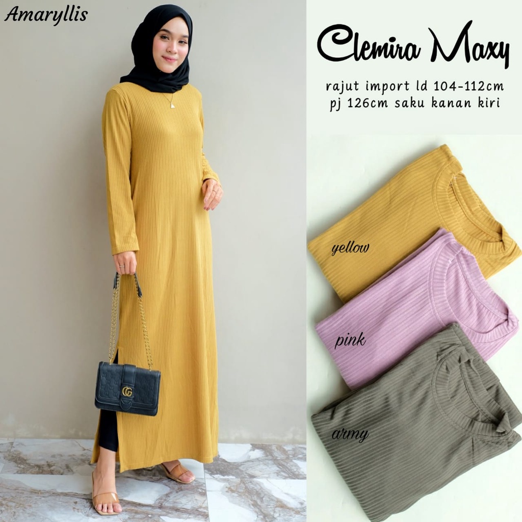 CLEMIRA MAXI LONG TUNIK ORIGINAL AMARYLIS