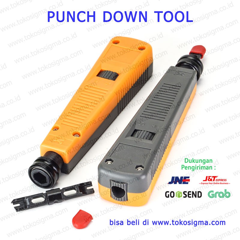 IMPACT AND PUNCH DOWN TOOL GREY ORANGE 110 NETWORKING PUNCH TOOL KIT