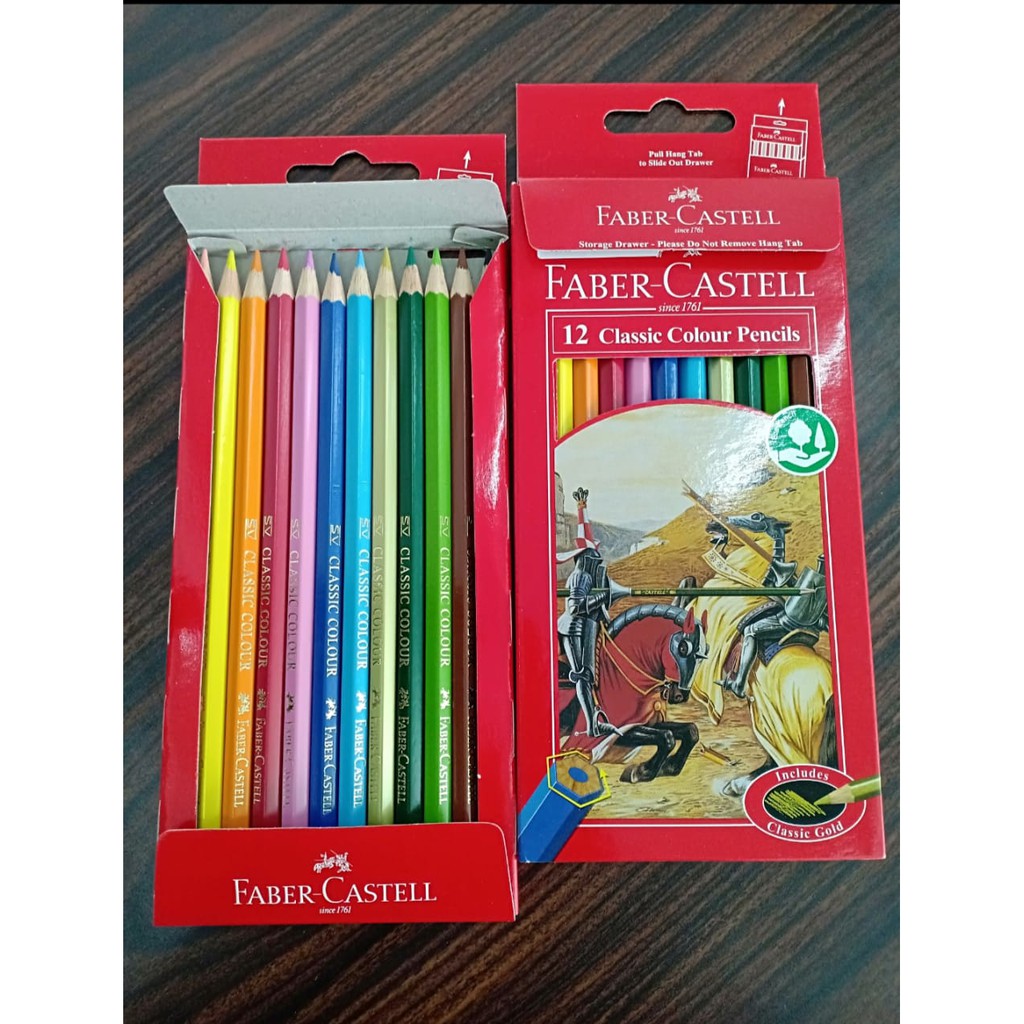 

Pensil Warna Faber Castell 12 Classic Colour / Include Classic Gold