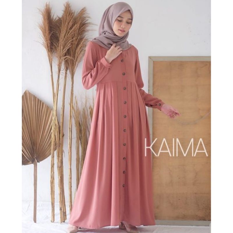 Gamis KAIMA warna hitam