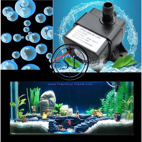 Water Cooling Brushless DC 12V Pompa Air Celup Water Pump Waterproof