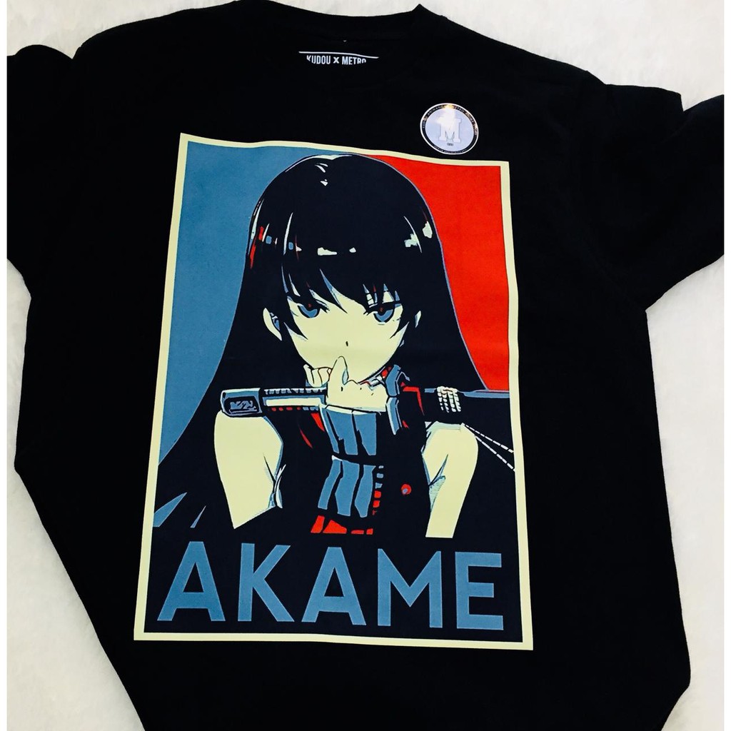 Tshirt Akame Chara Anime Akame Ga Kill Black Premium Quality