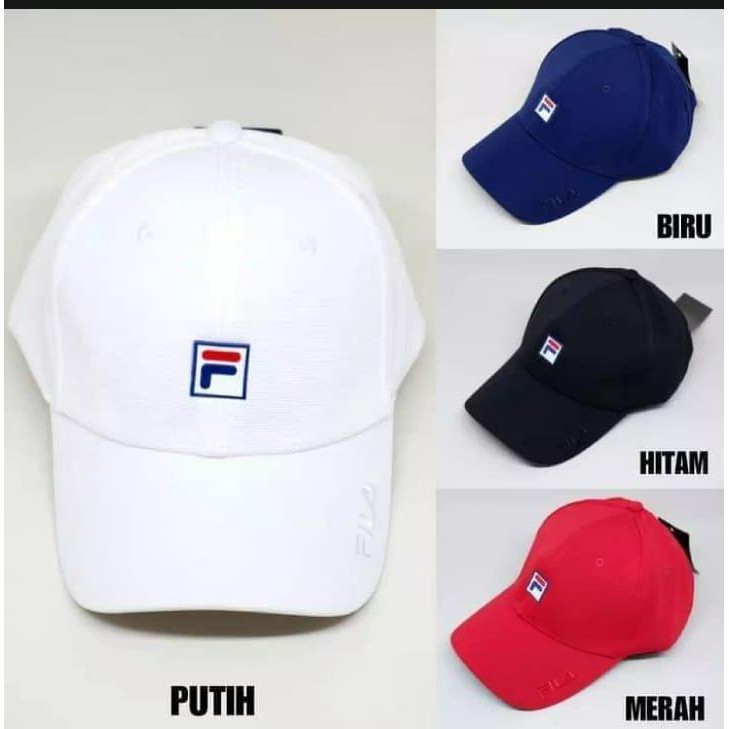 Topi Pria Wanita Baseball Model Fila