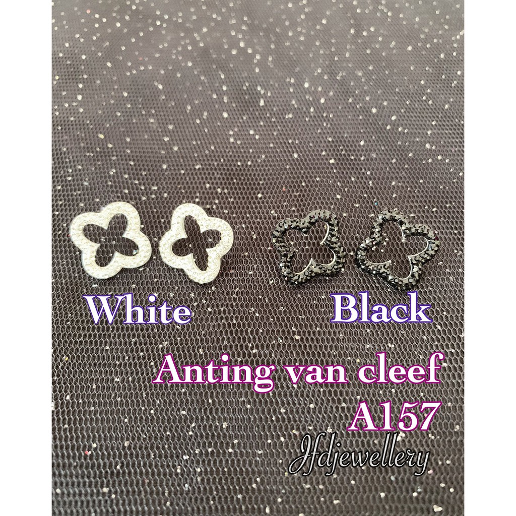 Anting titanium van cleev anting tindik / hooks anting van cleef - A157