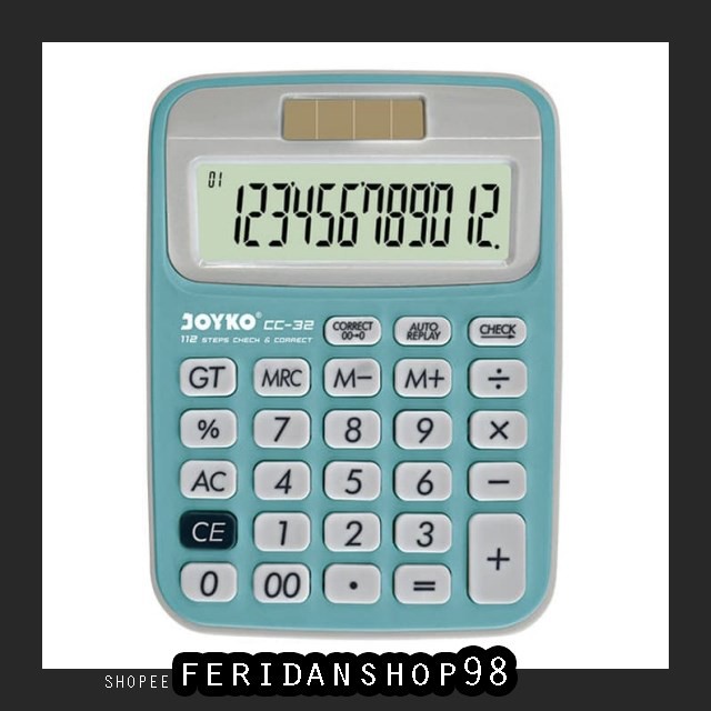 

FS1118 KALKULATOR CALCULATOR KALKULATOR ATK JOYKO CC-32 12 DIGITS CHECK CORRECT - PUTIH BY FERIDANSH