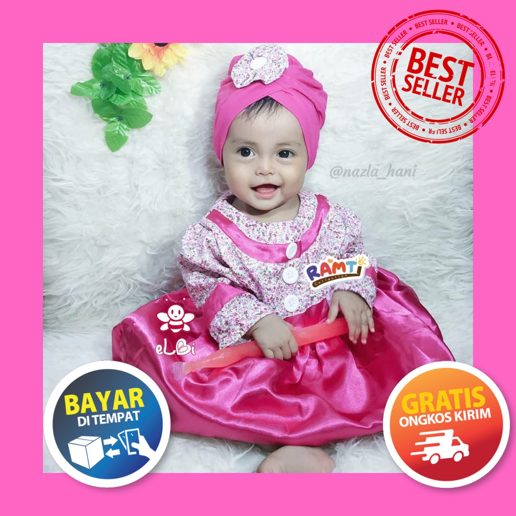 Dress Bayi Lucu Baju Pesta Bayi Baju Bayi 6 Bulan Blooming