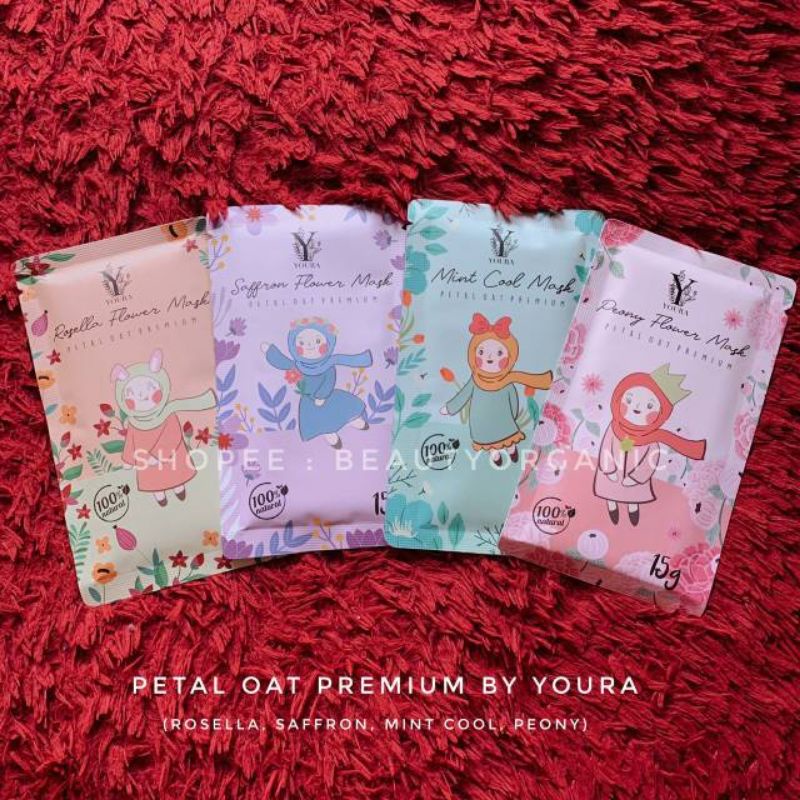 Masker Youra Petal Oat Premium By Youra Mask 15 gram | Masker Wajah Youra Petal Oat |