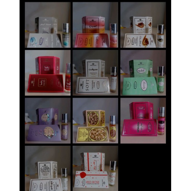 Parfum Ar Rehab mirip Al Rehab Original 100% Roll On 6ml / Soft / sultan/ Lovely kasturi / Ar rehab 