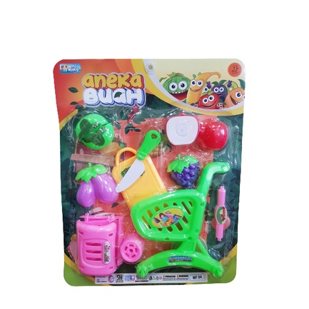 Sekawantoys Mainan Anak Sayur - Sayuran Potong Perekat / Fruits&amp;Vegetables TERMURAH!! (SKW.005104)