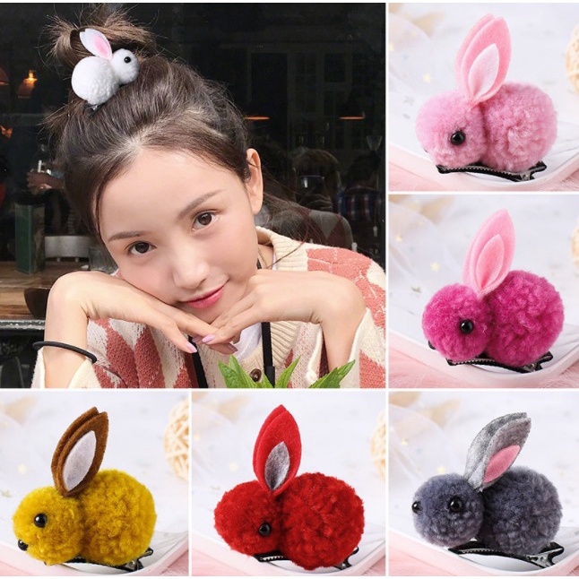 Jepit Rambut Fashion Korea Kelinci Rabbit Aksesoris Rambut Lucu J143