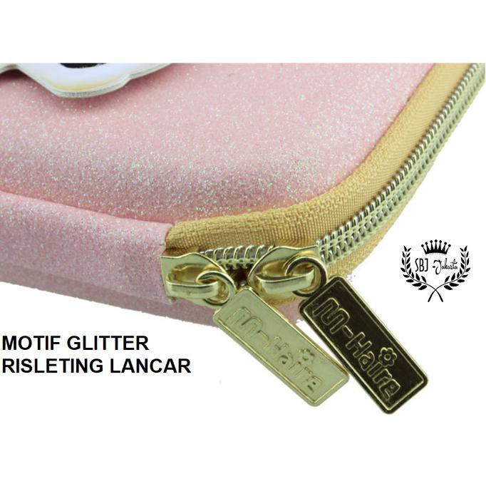 

Promo !!!! Termurah !!! Tempat pensil smiggle lookalike Hardcase BUTTERFLY Glitter dgn kaca