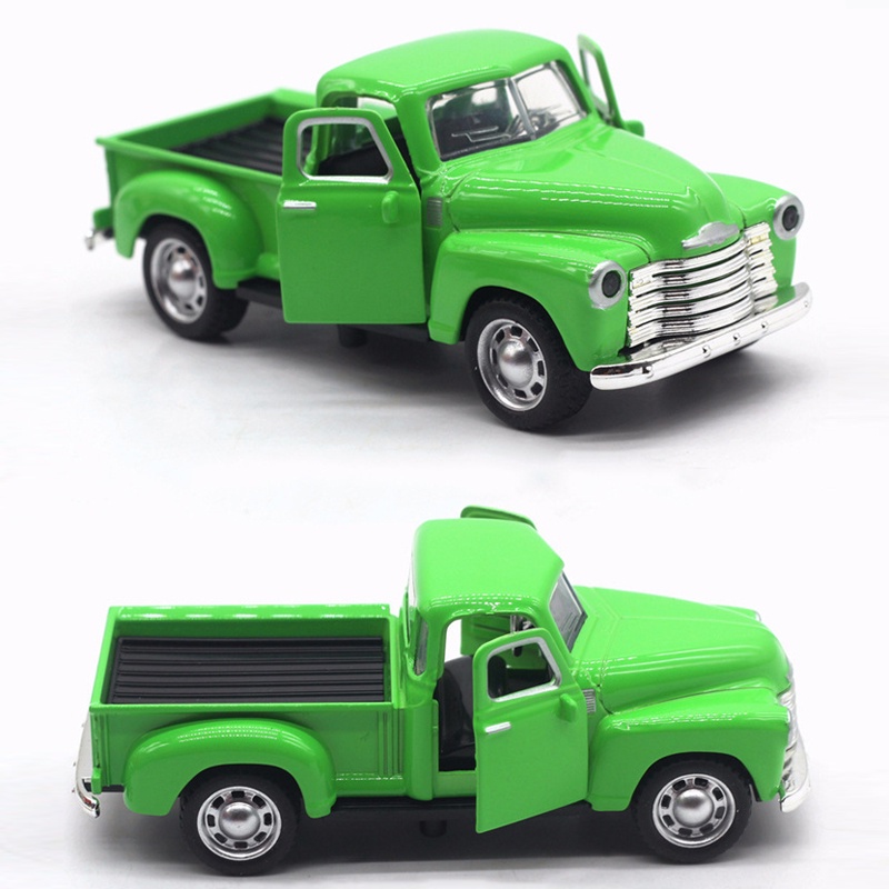 Mainan Mobil Pickup Truck Bahan Alloy Gaya Vintage Skala 1 / 32 Untuk Anak