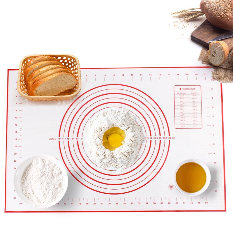 Non-Stick Silicone Baking Rolling Mat,Cookie Rolling Pad With Measurement,Bakeware Cooking Tools