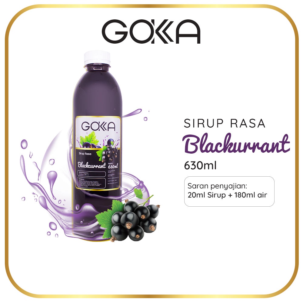 

Sirup Blackcurrant Gokka 630 ml