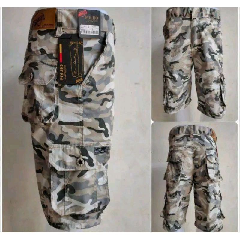 Celana pendek cargo ARMY Loreng Celana cargo army doreng pendek size 27-44 Celana cargo pendek doreng outdoor tentara original army