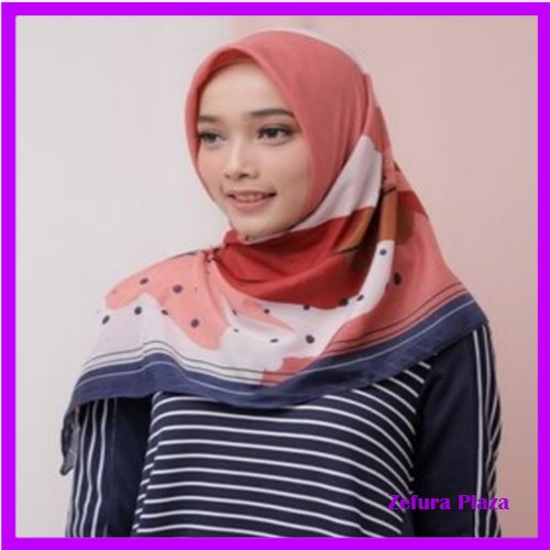 Segi Empat Mezora/Hijab Motif BUTON SCARF