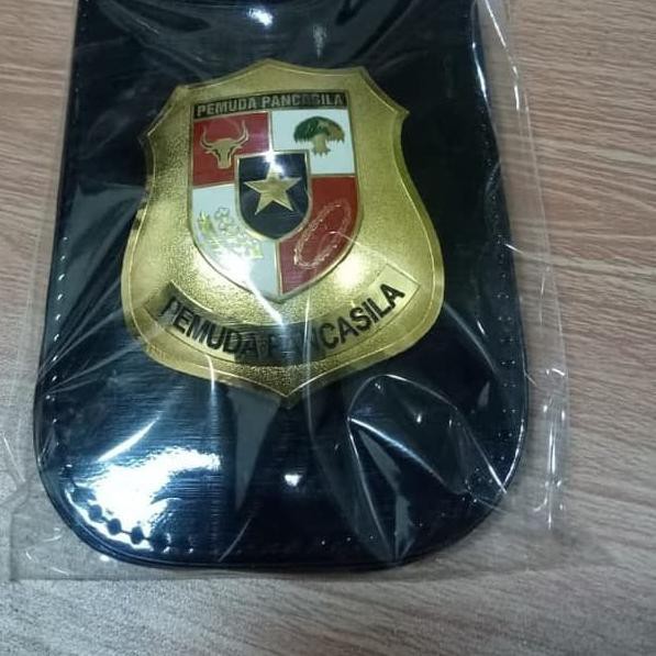 

☇Ä Name Tag Id Card Dompet Kalung Lencana KTA Pemuda Pancasila PP kulit