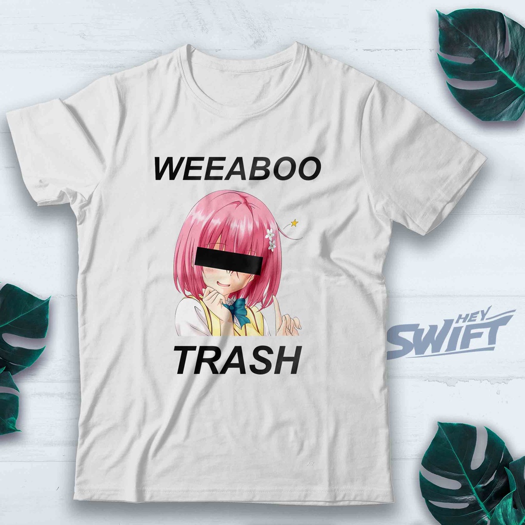 KAOS weeaboo trash wibu TSHIRT BAJU DISTRO