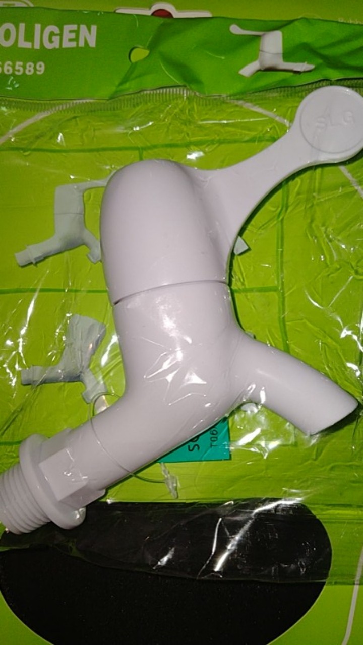 Kran Tembok Plastik Pvc New Soligen S1 Engkol