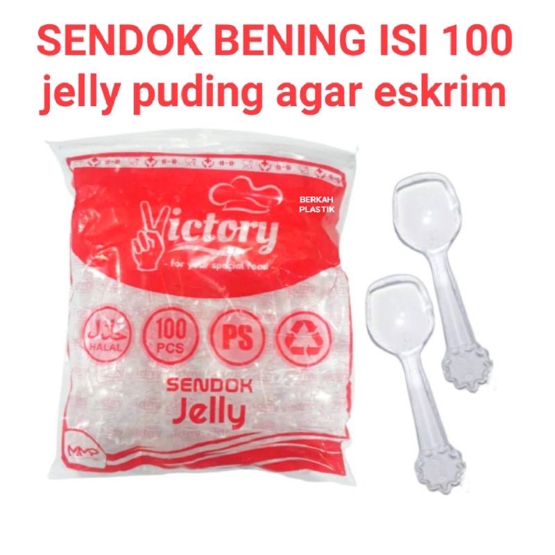 Sendok Puding 100pcs Jelly Eskrim Murah Uk Kecil