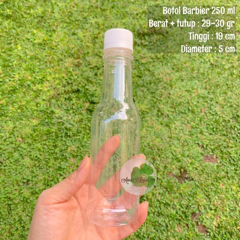 Botol Barbier 250 ml botol madu botol lucu tebal botol unik-Botol Natural