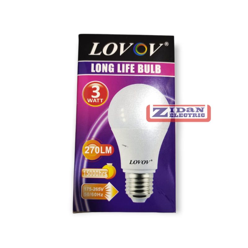 Lampu Led Bulb 3 Watt / Lampu Led Bulat 3W Lovov