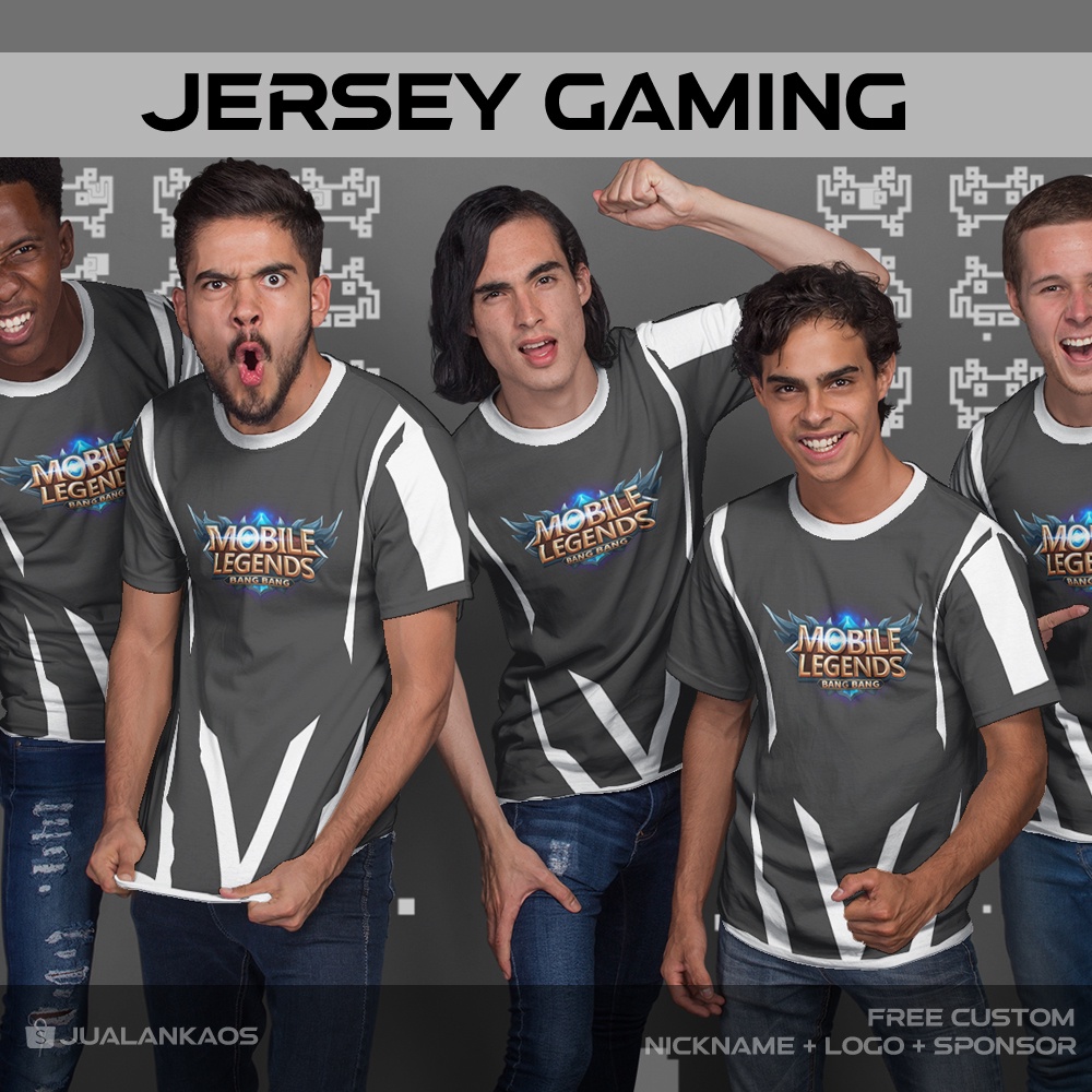 Baju Kaos Jersey Gaming Mobile Legends 746 Printing Custom