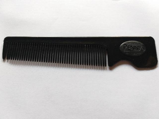 Sisir Saku / Sisir Pomade Bahan Plastik UNBREAKBLE Merek PENNY Wana Hitam