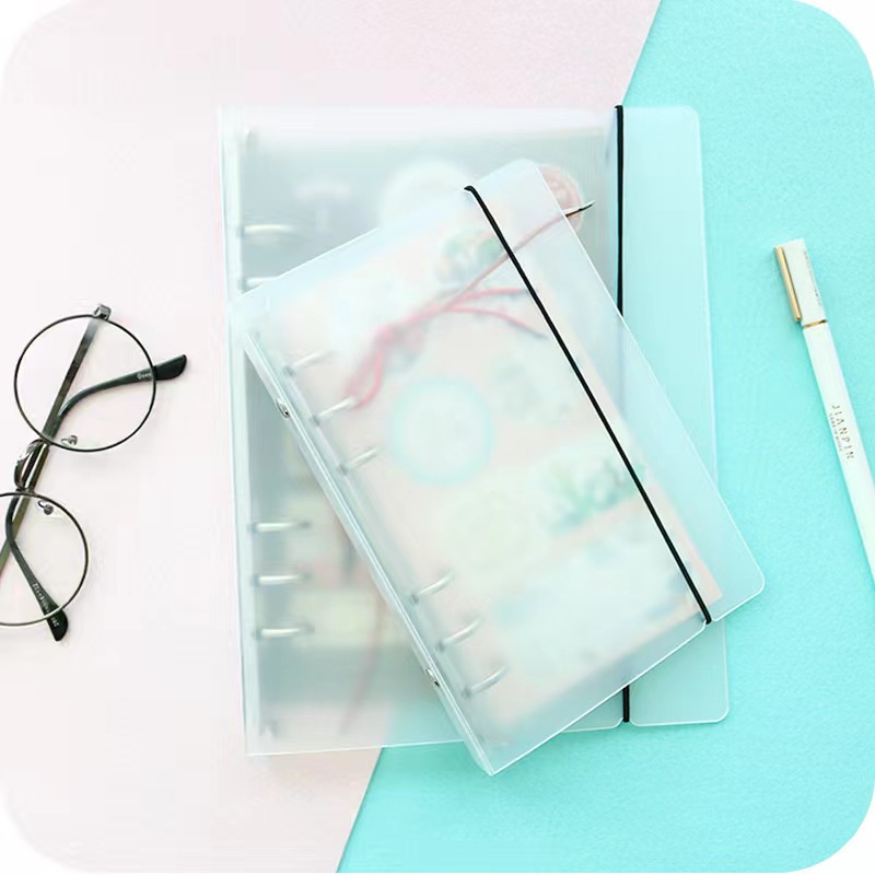 

Binder Note cover transparan polos binder A5 A6