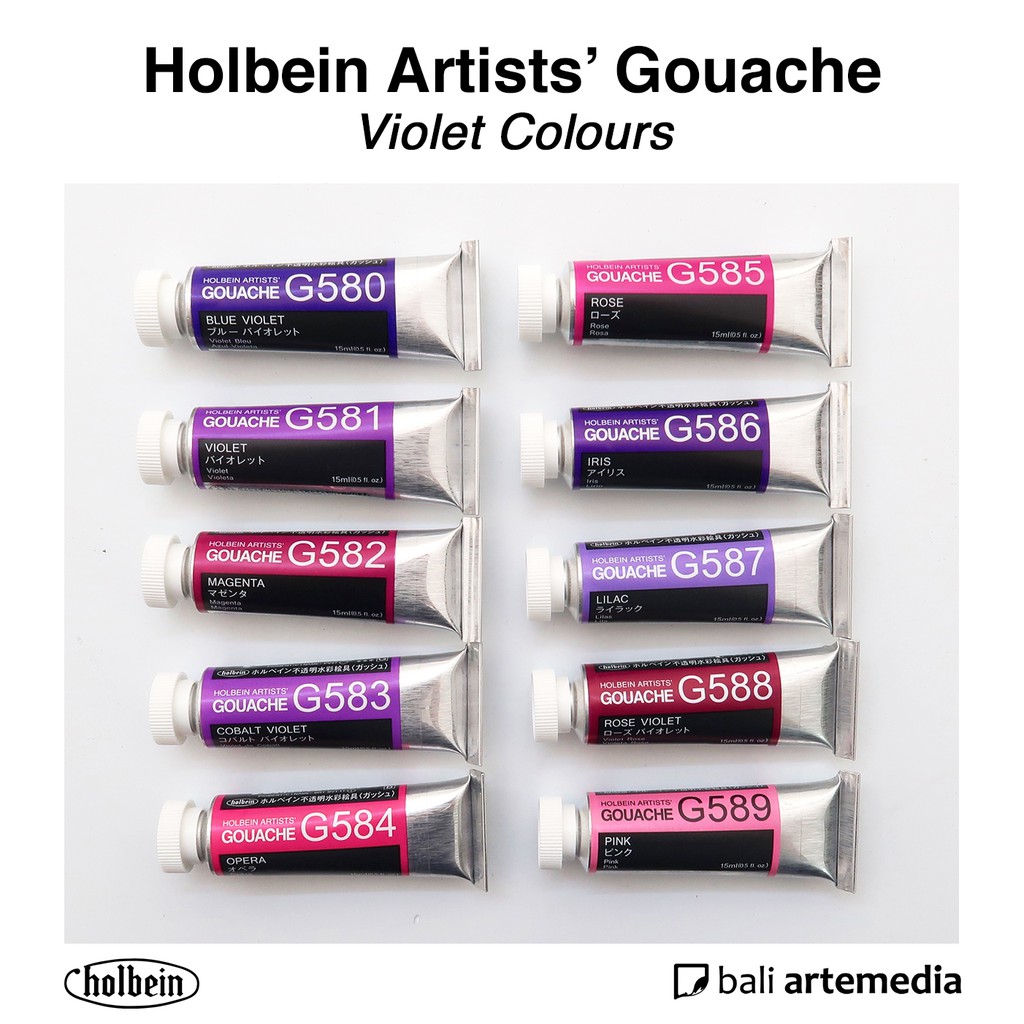 Holbein Artists' VIOLET Gouache Paint 15ml