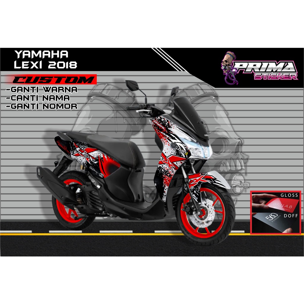 Sticker Decal Yamaha Lexi FULL BODY,  sticker lexi
