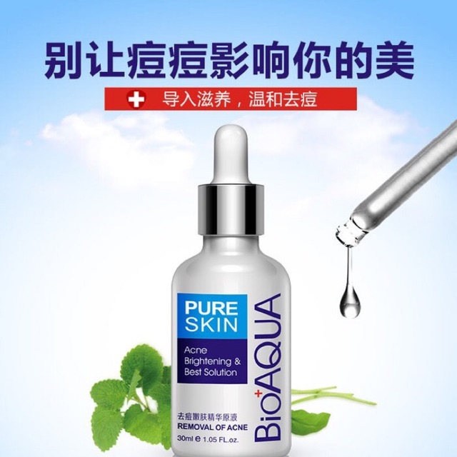 Bioaqua Serum Wajah Anti Acne 30ml Treatment Essence Oil Acne