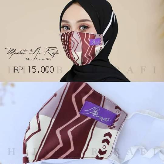 Masker Arrafi Armany Masker Dua Lapis Galeri Arrafi Hijab